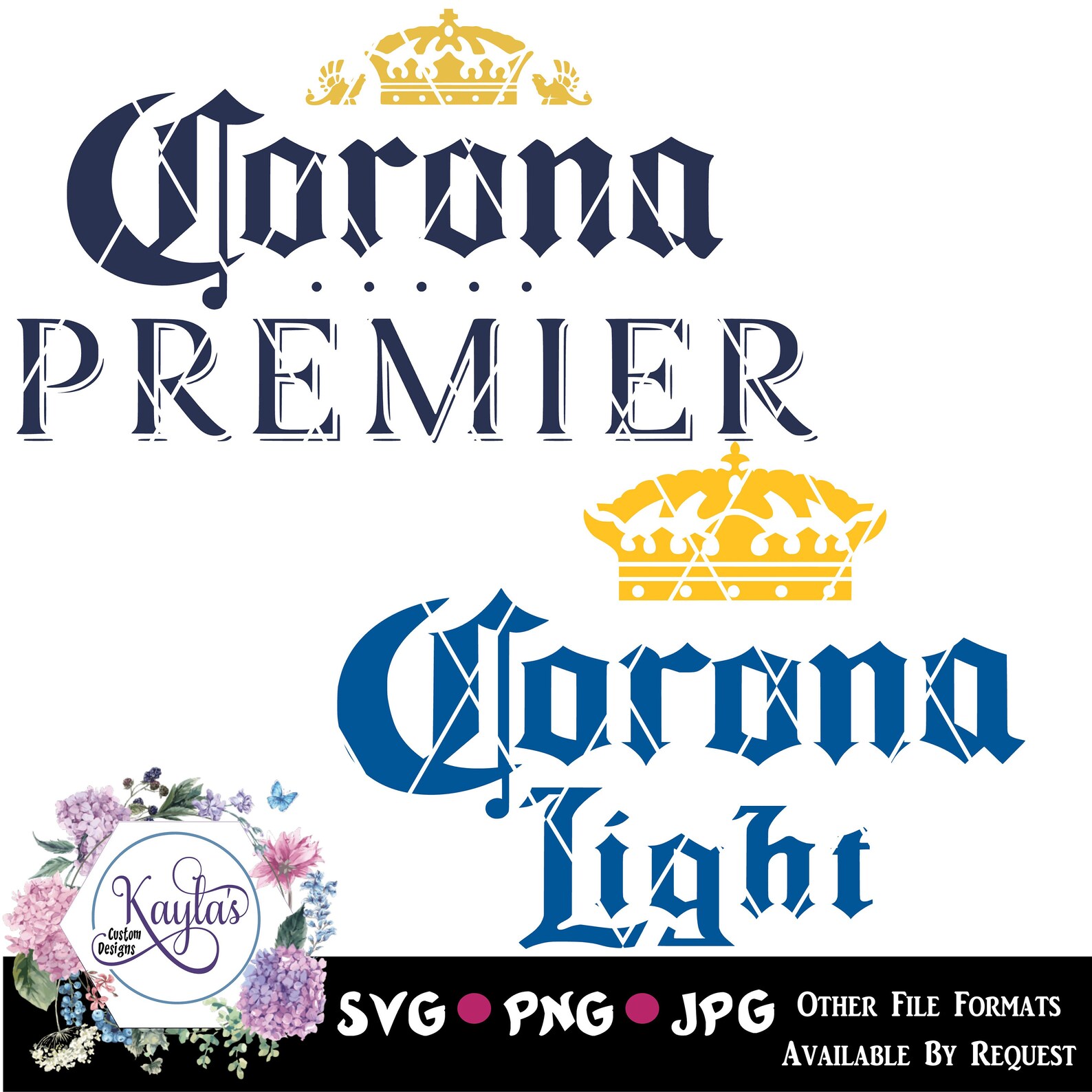 Corona Beer Logos SVG PNG JPG Sublimation Waterslide - Etsy