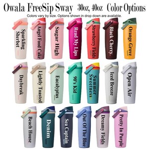 a collection of colorful reusable water bottles, each with a unique design and color.