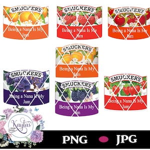 C'est ma confiture, Étiquettes de fruits, Étiquettes de confiture, PNG, JPG, Sublimation, Toboggan aquatique, Numérique, Cricut, Silhouette, Étiquettes pour gelée, Étiquettes Nana