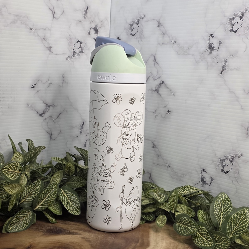 Storybook bear inspired engraved Owala tumbler gift