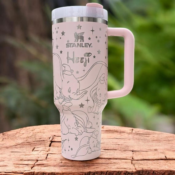 Dumbo Elephant Engraved Tumbler 40oz/30oz Stainless Steel Tumbler