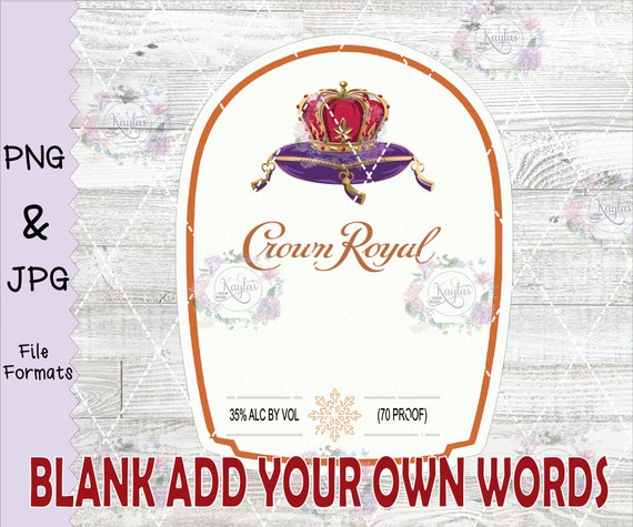 Crown Royal DIGITAL Files Instant Download Labels Logos Crown Royal Images  Whiskey Labels -  Finland