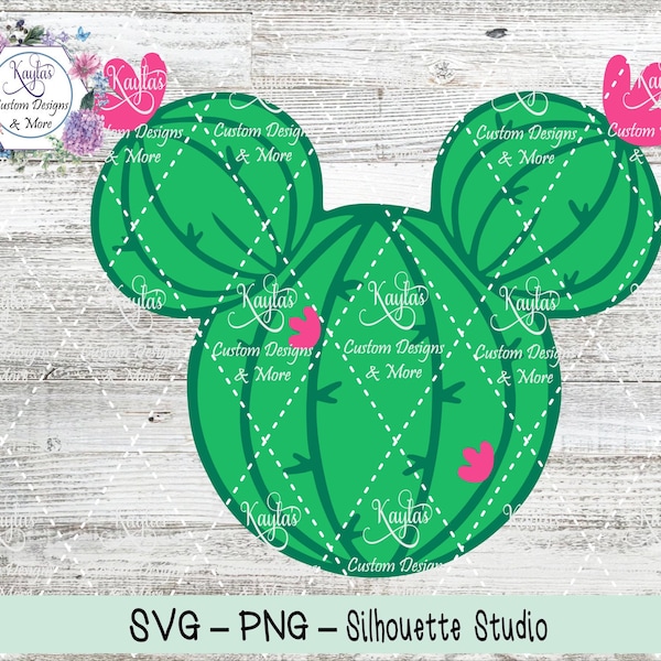 Mouse Ears Cactus, Tumbler, Cactus Lover, Succulent Lover, Sublimation,  SVG, PNG, Digital, Cricut, Silhouette, Cut Template, Cut File.