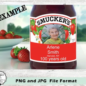 Blank Jam Labels: Personalized Design, PNG, JPG (Digital Download)