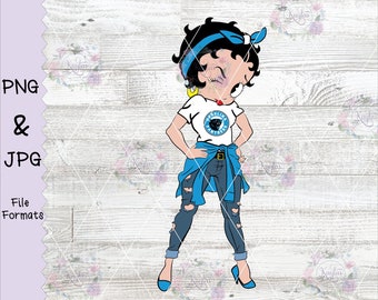 Betty Boop Detroit png print file