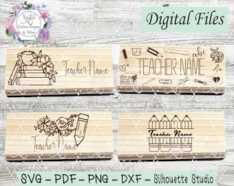 Eraser Sayings for Teachers SVG, Laser Ready Cut Files, Digital Download, Glowforge, Cricut, Silhouette, Cut Template, Chalkboard Eraser