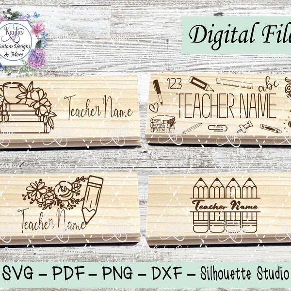 Eraser Sayings for Teachers SVG, Laser Ready Cut Files, Digital Download, Glowforge, Cricut, Silhouette, Cut Template, Chalkboard Eraser