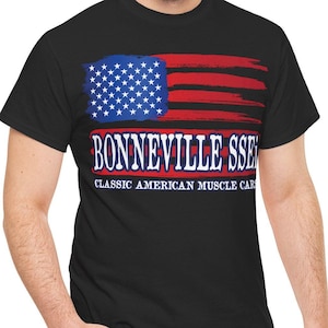 Bonneville SSEi Lover T Shirt,  Classic American Muscle Cars Tee Gift, Gildan 5000 Cotton T-Shirt, Pontiac Bonneville Lovers Shirt