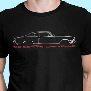 Chevelle T-Shirt, 1968 SS 396 Chevelle Shirt, Chevelle Lover Tee, Chevy Chevelle 68 SS-396 Coupe Shirt, Chevelle Lover Gift