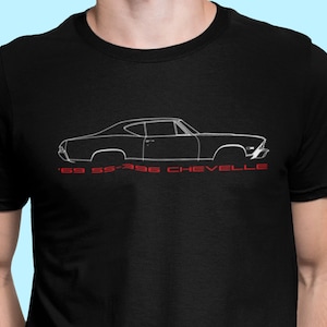 Chevelle T-Shirt, 1969 SS 396 Chevelle Shirt, Chevelle Lover Tee, Chevy Chevelle 69 SS-396 Coupe Shirt, Chevelle Lover Gift