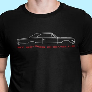 Chevelle T-Shirt, 1967 SS 396 Chevelle Shirt, Chevelle Lover Tee, Chevy Chevelle 67 SS-396 Coupe Shirt, Chevelle Lover Gift