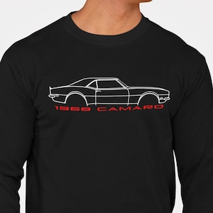 68 Camaro Long Sleeve T-Shirt, 1968 Camaro Shirt, Camaro Lover Tee, Chevy Camaro 68 Coupe Shirt, Camaro Lover Gift