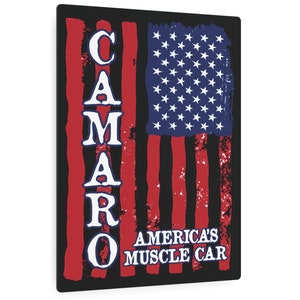 Camaro Lover Metal Art Sign, America&#39;s Muscle Car, Chevy Camaro Metal Poster, Camaro Dad Gift, Camaro Man Cave, 11x14 or 16x20