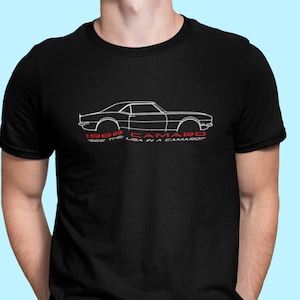 Camaro T-Shirt, 1968 Camaro Shirt, Camaro Lover Tee, Chevy Camaro 68 Coupe Shirt, Camaro Lover Gift