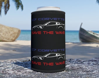 Glacière C7 Corvette Lover Koozie, Cadeau C7 Corvette Stubbie, Glacière Corvette Dad Dad, Porte-bière, Coolie, Cozie