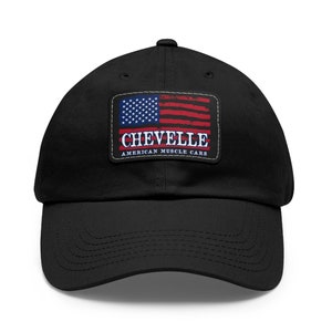 Chevelle Flag Ball Cap, Chevelle Hat, Chevelle Lover, Chevelle Dad Hat, Classic American Muscle Car Cap, White or Black