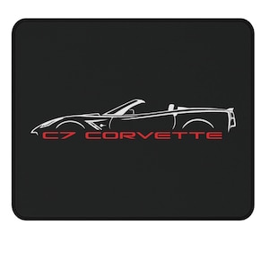 C7 Corvette Mouse Pad, C7 Corvette Convertible Gift,  C7 Corvette Lover Computer Mouse Pad, 9 x 7