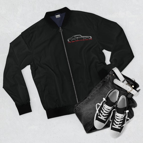 Chevelle Lover Bomber Jacket, Chevelle Muscle Car Coupe Gift