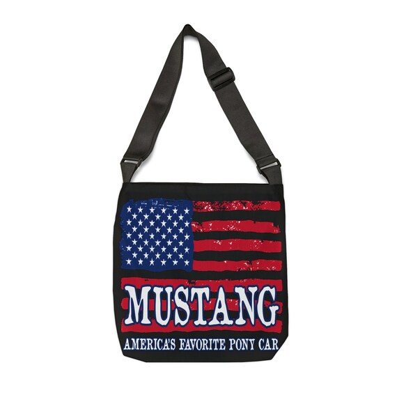 【AAKE】MUSTANG SHOULDER BAG Mustang Lover Tote Bag, Adjustable Mustang Shoulder Tote