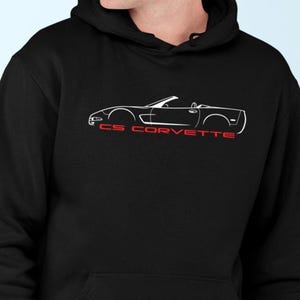 C5 Corvette Lover Hoodie, C5 Corvette Hooded Sweatshirt, C5 Corvette Gift, C5 Corvette Convertible, C5 Profile, Corvette Dad Gift