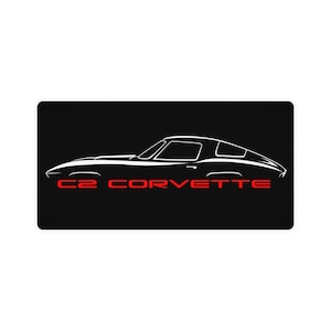 C2 Corvette Lover Desk Mat, C2 Corvette Gift, 31.5 x 15.5