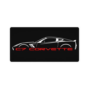 C7 Corvette Lover Desk Mat, C7 Corvette Gift, 31.5 x 15.5