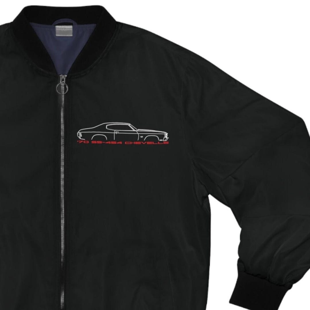 Chevelle Lover Bomber Jacket, Chevelle Muscle Car Coupe Gift