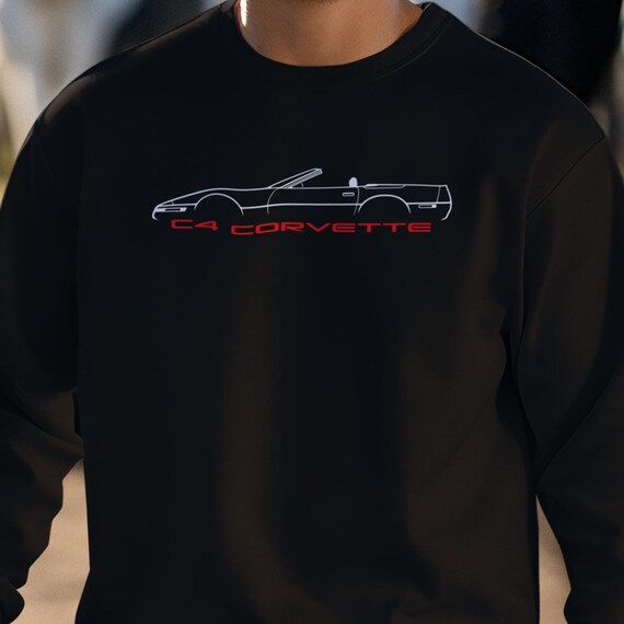 C4 Corvette Lover Sweatshirt, C5 Corvette Convertible, C4 Profile