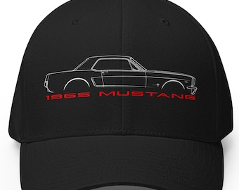 65 Mustang Lover Cap, Ford Mustang Hat, Pony Car Lover Twill Cap, American Flag Mustang Baseball Cap, Mustang Lover Gift, Dad Mustang Hat