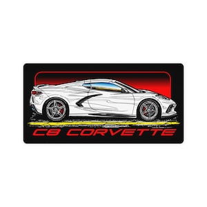 C8 Corvette Lover Desk Mat, C8 Corvette Gift, 31.5 x 15.5
