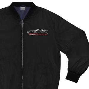 C5 Corvette Lover Bomber Jacket, C5 Corvette Gift, C5 Corvette Generation Jacket, Art on Fr and Bk