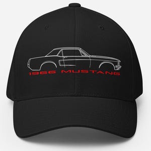 66 Mustang Lover Cap, Ford Mustang Hat, Pony Car Lover Twill Cap, American Flag Mustang Baseball Cap, Mustang Lover Gift, Dad Mustang Hat
