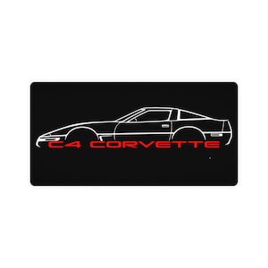 C4 Corvette Lover Desk Mat, C4 Corvette Gift, 31.5 x 15.5