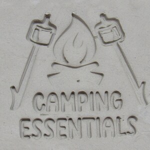 Mug Clay Stamp | Camping Essentials | Pottery stamp | handbuild pottery