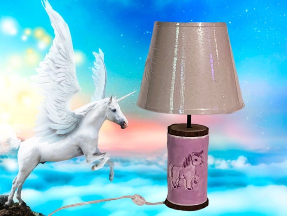 Ceramic unicorn lamp deals