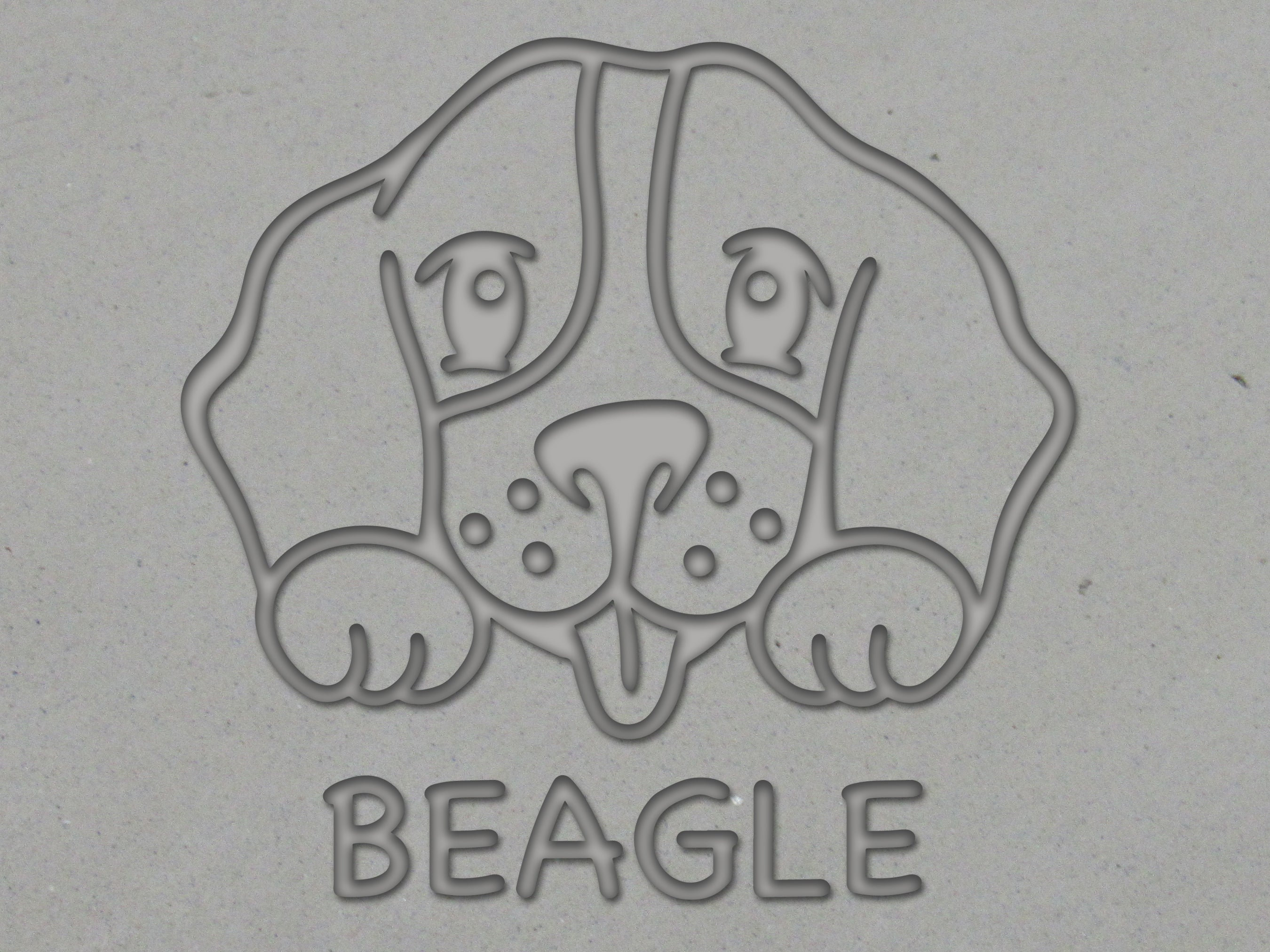 Beagle Metal Stamp
