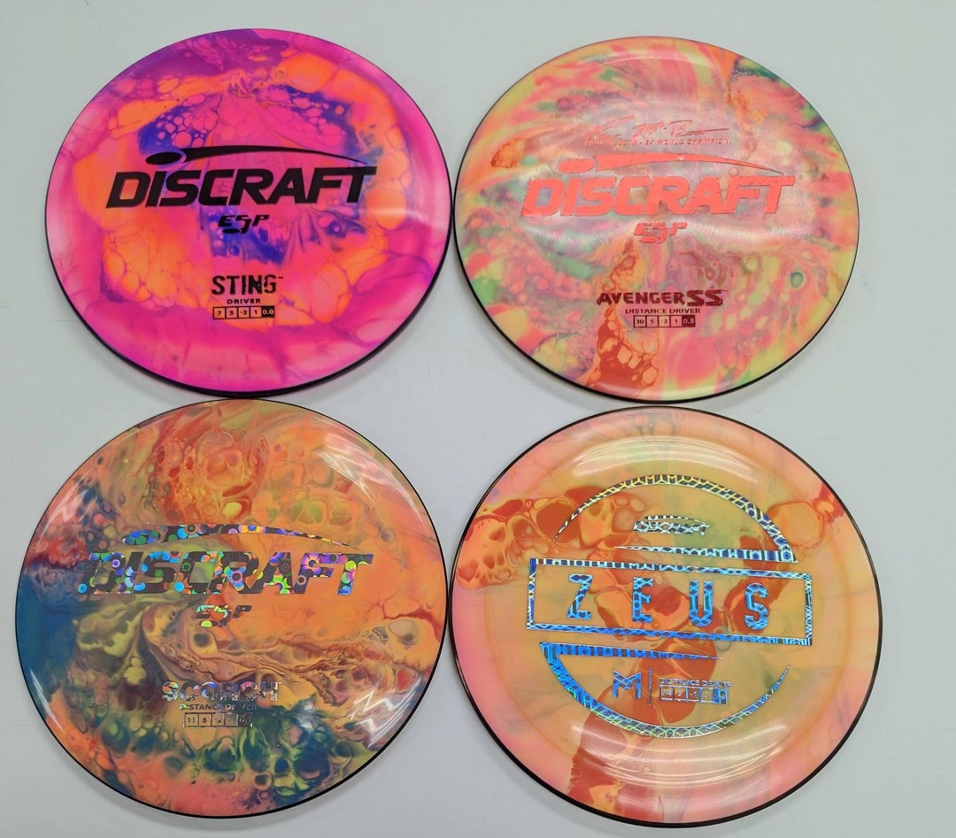 New Discraft Mystery Box Custom Dyed Disc Golf Discs 4 Discs Etsy