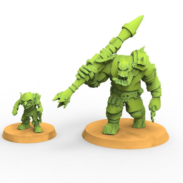 Green Skin - Orc Boss Rocket Commando