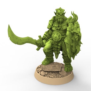 Green Skin -Manbrand Gorr, The Fang Clan of Dogor, Miniaturen bei Tagesanbruch