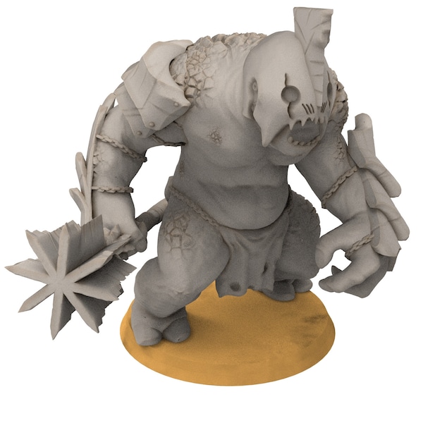 Goblin cave - Tamed cave troll warriors, Dwarf mine, Middle rings miniatures pour wargame D&D, SDA...