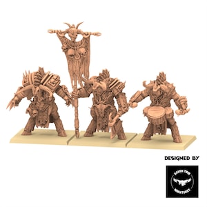 Beastmen - Staff of Demolisher Minotaurs Beastmen warriors of Chaos