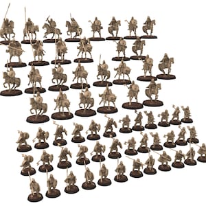Vendel Era - Army bundle, Germanic Tribe Warband Warriors, 7 century, miniatures 28mm, for wargame Historical... Medbury miniature