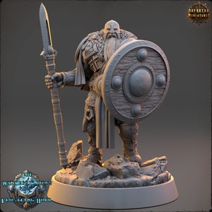 Vikingos - Rolf Ravenshadow - The Wintershadows of Frostfang Hold, miniaturas del amanecer, para Wargames, Pathfinder, Dungeons & Dragons