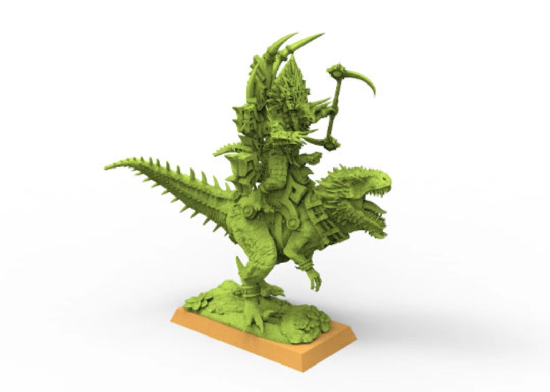 Saurian Raptor Rider Lost Temple - Saurian Raptor Rider Hero Lizardmen Usable for Oldhammer ...