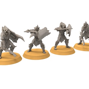 Goblin cave - Goblin warriors with swords, Dwarf mine, Middle rings miniatures pour wargame D&D, SDA...