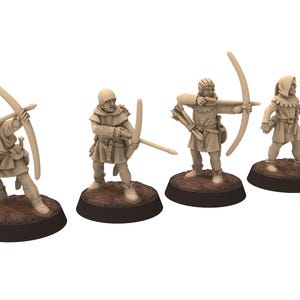 Medieval - England - Early 14th Century Unarmoured English Archers, 100 Years War, 28mm Historical Wargame, Saga...Medbury miniatures