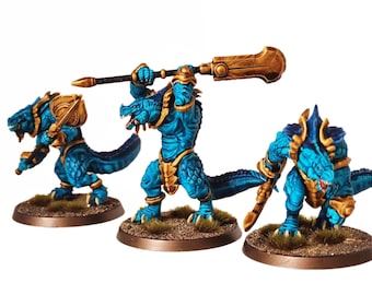 Lost temple - Caiman Hero lizardmen usable for wargames, Oldhammer, battle, king of wars, 9th age, dungeons and dragons