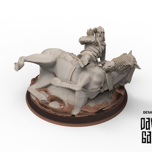 Rohan - Death West Human on Horse - Davale miniatures
