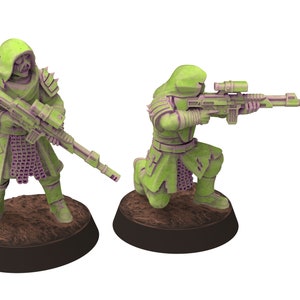 Harbingers of darkness - Sniper Sharpshooter - Specist infantry, Siege of Vos-Phorax, Quartermaster3D tabletop wargame modular miniatures