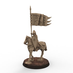 Medieval - Norman Knights staff, 11th century, Norman dynasty, Medieval soldiers, 28mm Historical Wargame, Saga... Medbury miniatures